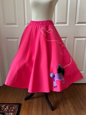 50's Style Poodle Skirt with accessories costume
